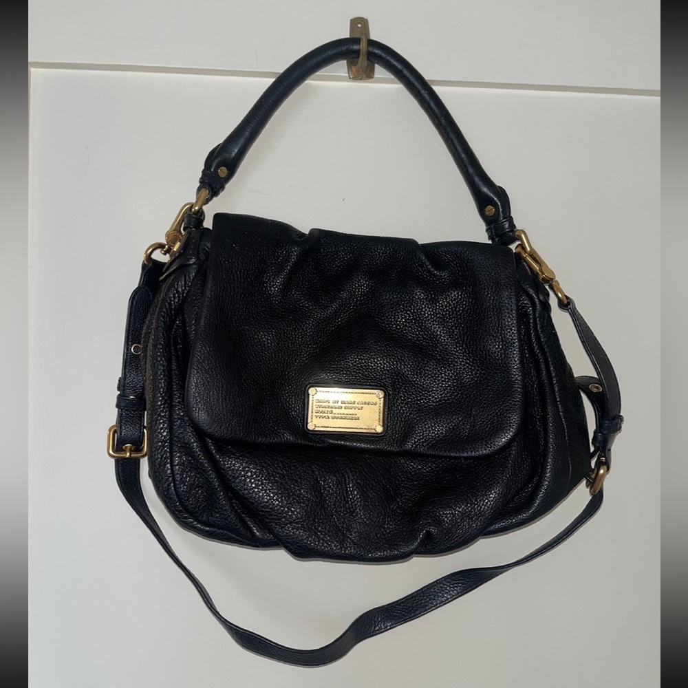 MARC by Marc Jacobs 2-Way Crossbody Shoulder Handle Ukita Bag - Black and Gold